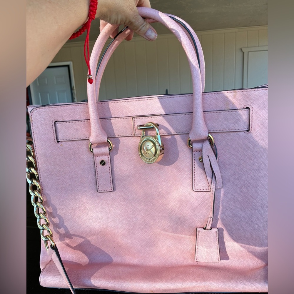 Michael Kors Light Pink Hamilton with Gold Accents